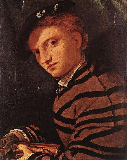 Lorenzo Lotto Young Man with Book china oil painting image